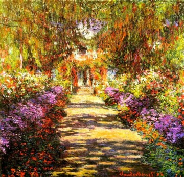  jardin Pintura al %C3%B3leo - Camino en el jardín de Monet en Giverny Claude Monet